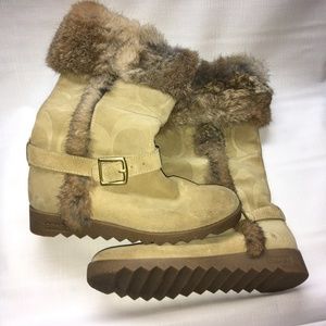 De Anne Coach boots with fur